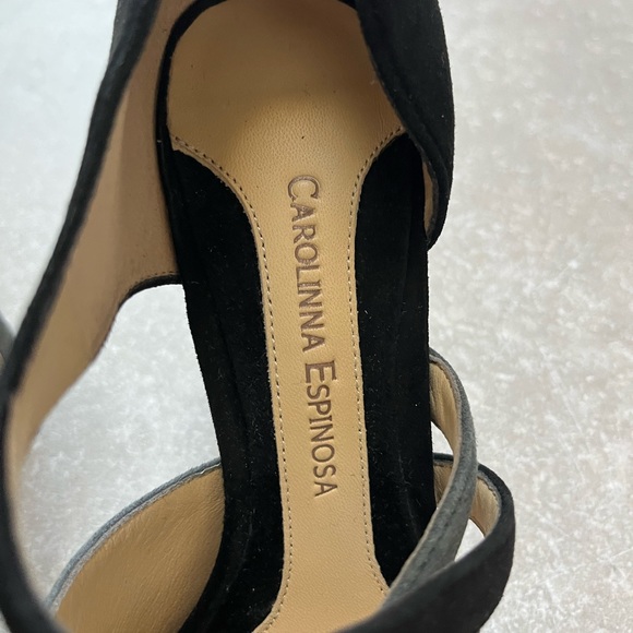 Carolina Espinosa suede black and grey dress pumps. Size 6 - Picture 2 of 9